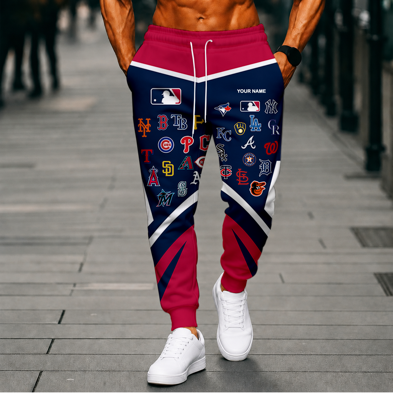 LIMITED EDITION - NEW CUSTOMIZED MLB32 MLB ALL TEAMS SWEATPANTS