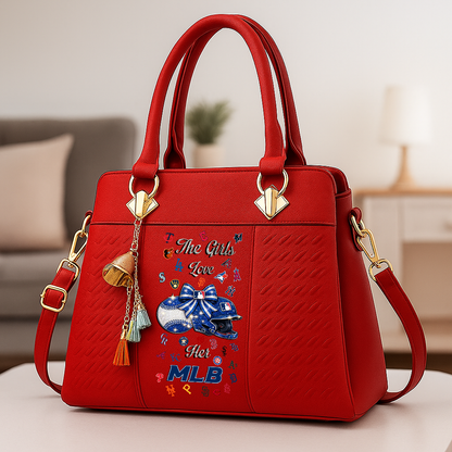 LIMITED EDITION - NEW CUSTOMIZED MLB32 MLB ALL TEAMS ZIP HANDBAG MULTICOLOR