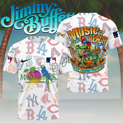 LIMITED EDITION - NEW CUSTOMIZED MLB32 ALL TEAMS x JIMMY BUFFETT T-SHIRT, HOODIE, ZIP HOODIE