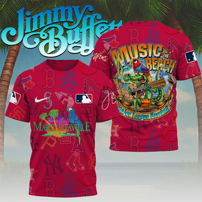 LIMITED EDITION - NEW CUSTOMIZED MLB32 ALL TEAMS x JIMMY BUFFETT T-SHIRT, HOODIE, ZIP HOODIE