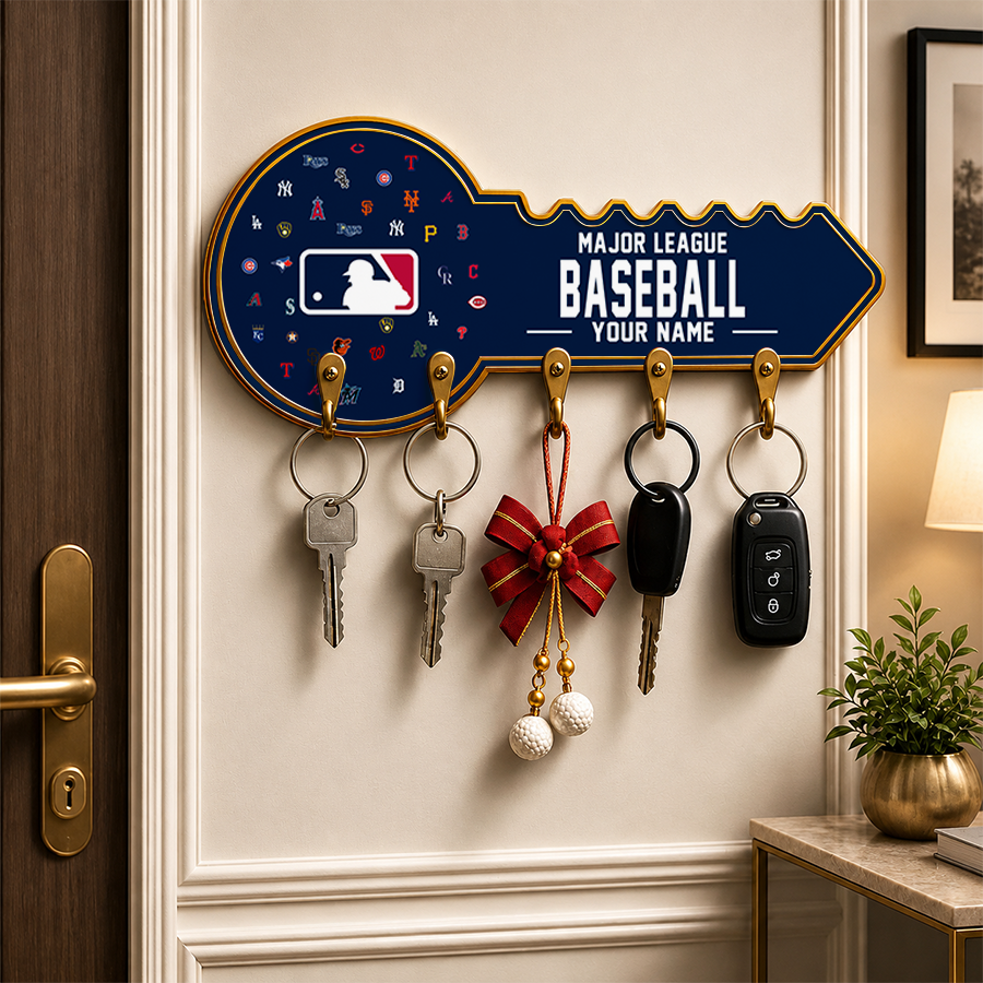[FLASH SALE] NEW CUSTOMIZED MLB32 ALL TEAMS WALL KEY HOLDER FOR HOME