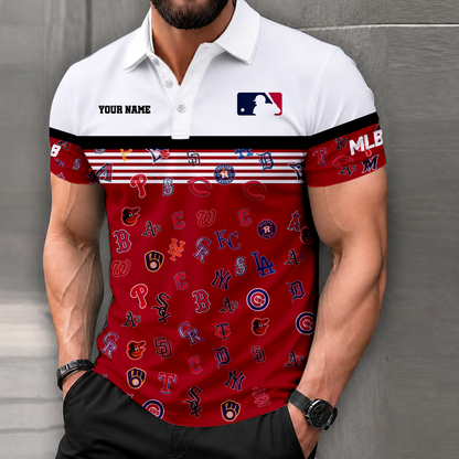 FINAL CLEARANCE - NEW CUSTOMIZED MLB32 MLB ALL TEAMS POLO SHIRT