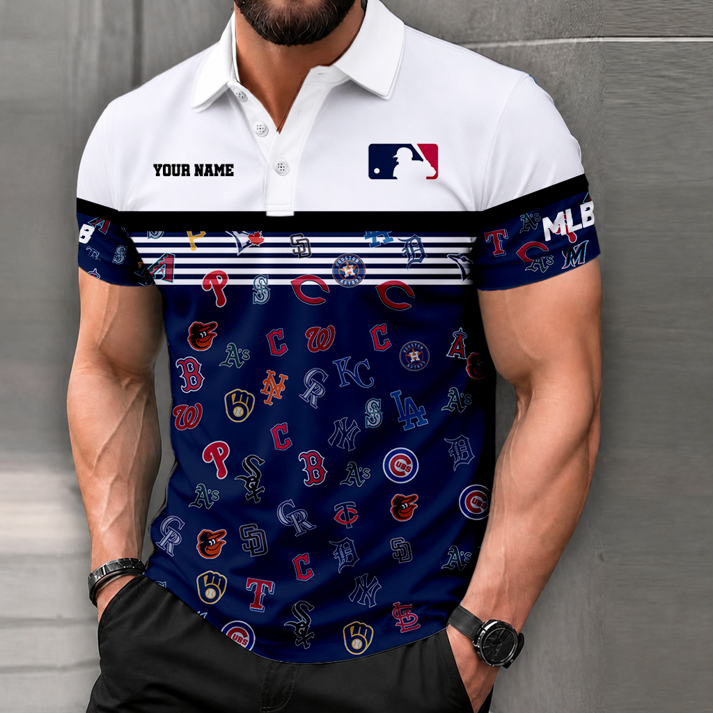 FINAL CLEARANCE - NEW CUSTOMIZED MLB32 MLB ALL TEAMS POLO SHIRT