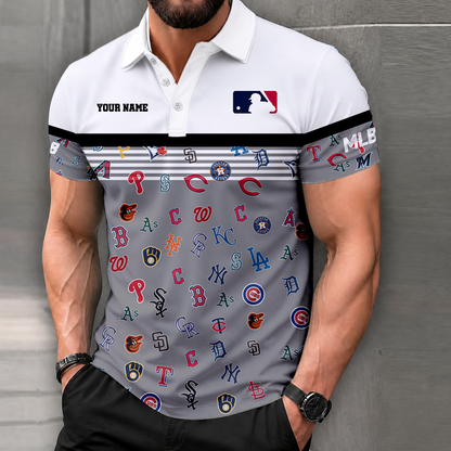 FINAL CLEARANCE - NEW CUSTOMIZED MLB32 MLB ALL TEAMS POLO SHIRT