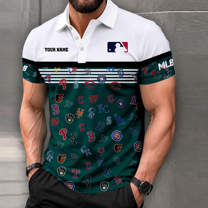 FINAL CLEARANCE - NEW CUSTOMIZED MLB32 MLB ALL TEAMS POLO SHIRT