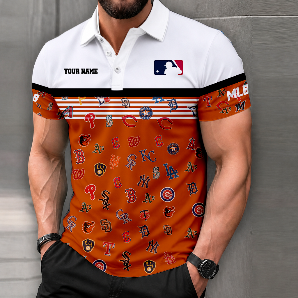 FINAL CLEARANCE - NEW CUSTOMIZED MLB32 MLB ALL TEAMS POLO SHIRT