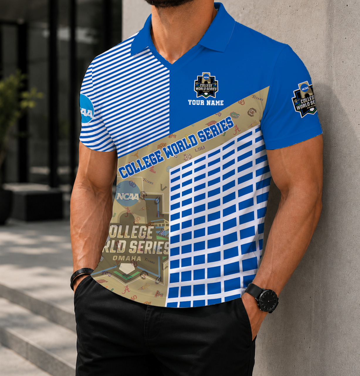 VIRAL EDITION - NEW CUSTOMIZED NCAA CWS32 ALL TEAM POLO SHIRT