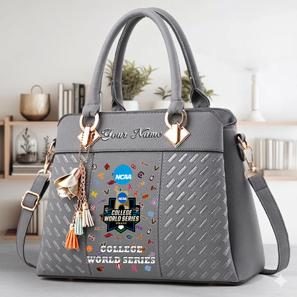 LIMITED EDITION - NEW CUSTOMIZED NCAA CWS32 CWS ALL TEAMS ZIP HANDBAG MULTICOLOR
