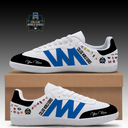 [FAN FAVORITE] NEW CUSTOMIZED NCAA CWS32 ALL TEAMS CLASSIC SNEAKERS