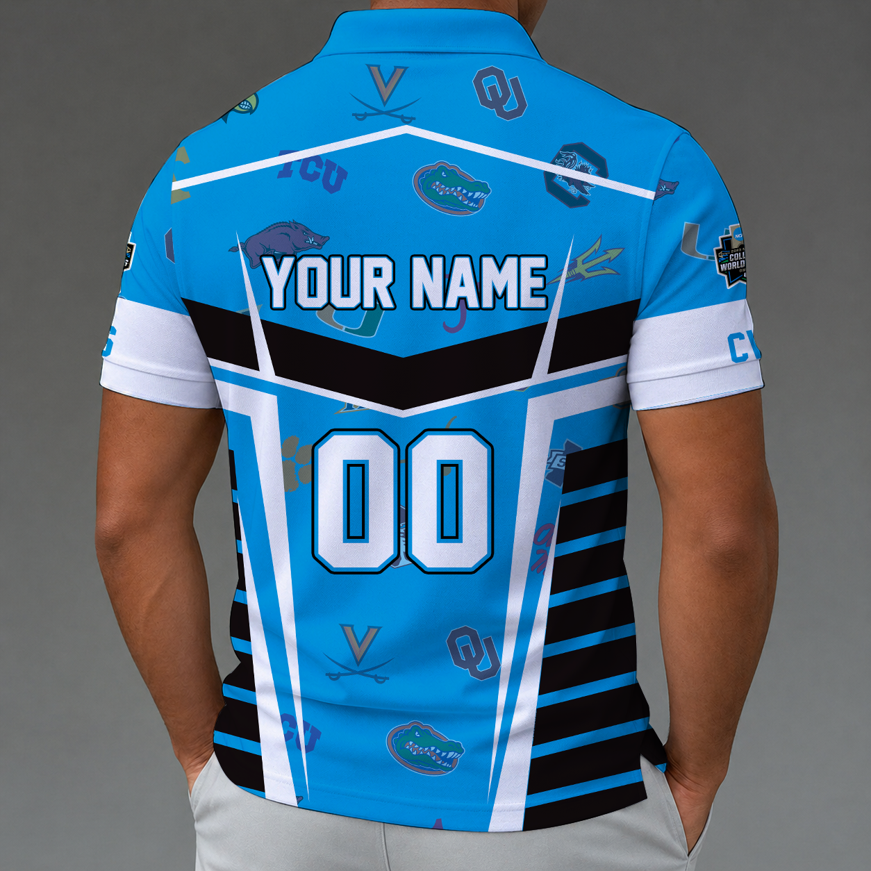 [FAN FAVORITE] NEW CUSTOMIZED NCAA CWS32 ALL TEAMS POLO SHIRT
