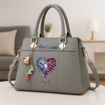 LIMITED EDITION - NEW CUSTOMIZED NBA32 NBA ALL TEAMS ZIP HANDBAG MULTICOLOR
