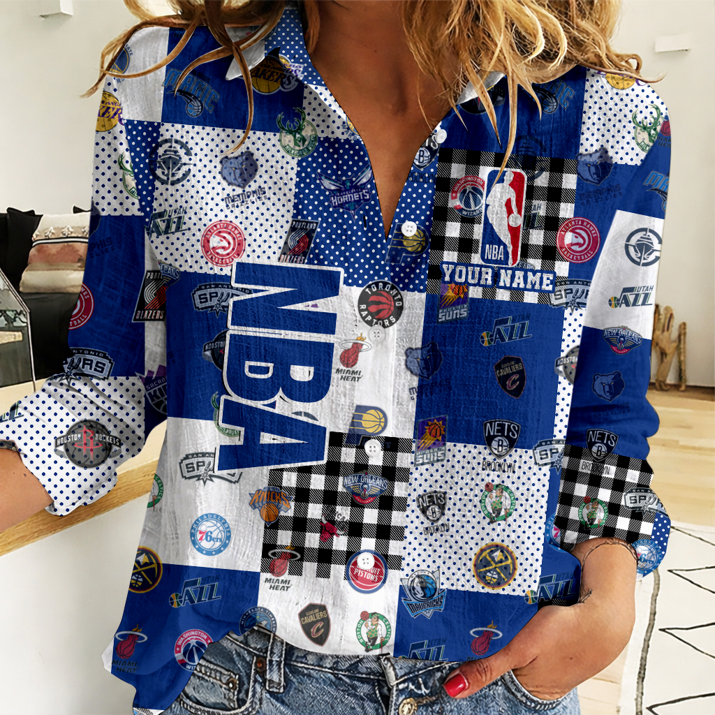 LIMITED EDITION - NEW CUSTOMIZED NBA32 NBA ALL TEAMS WOMEN CASUAL SHIRT FOR FAN