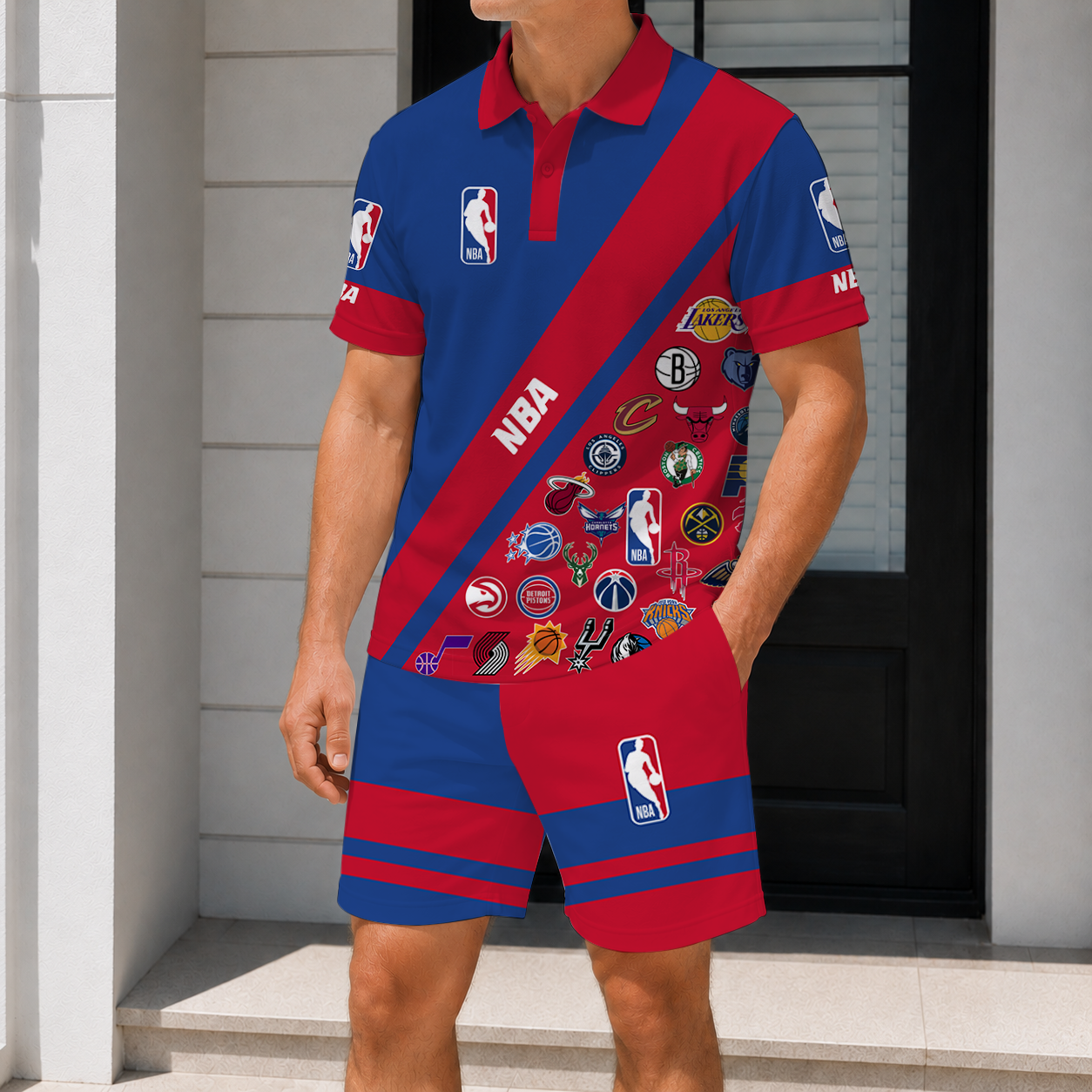 LIMITED EDITION - NEW CUSTOMIZED NBA32 NBA ALL TEAMS POLO SHIRT & SHORT PANTS SET