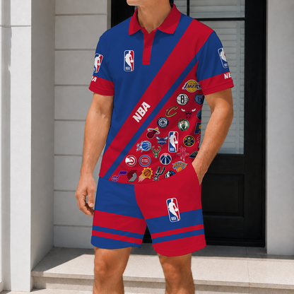 LIMITED EDITION - NEW CUSTOMIZED NBA32 NBA ALL TEAMS POLO SHIRT & SHORT PANTS SET