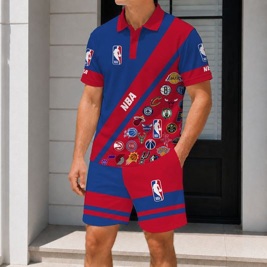LIMITED EDITION - NEW CUSTOMIZED NBA32 NBA ALL TEAMS POLO SHIRT & SHORT PANTS SET