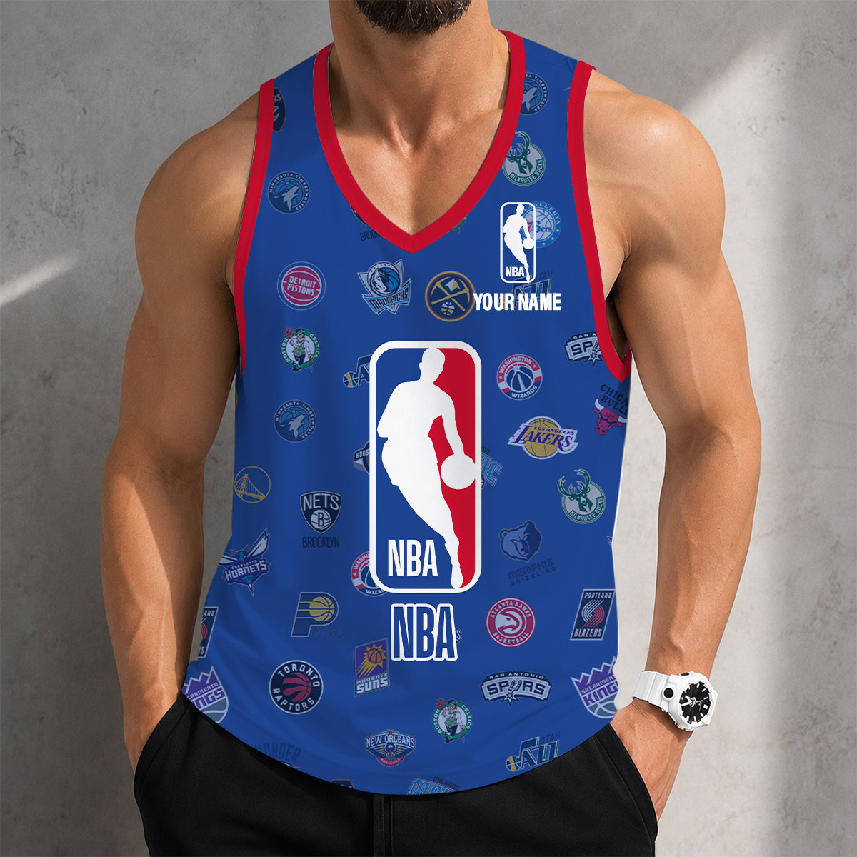 LIMITED EDITION - NEW CUSTOMIZED NBA32 ALL TEAMS UNISEX TANK TOP