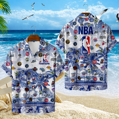 FINAL CLEARANCE - NEW CUSTOMIZED NBA32 NBA ALL TEAMS UNISEX HAWAIIAN SHIRT