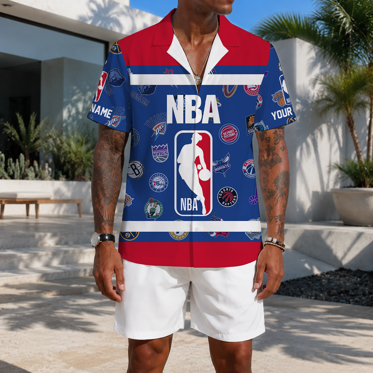 EXCLUSIVE EDITION - NEW CUSTOMIZED NBA32 NBA ALL TEAMS UNISEX HAWAIIAN SHIRT