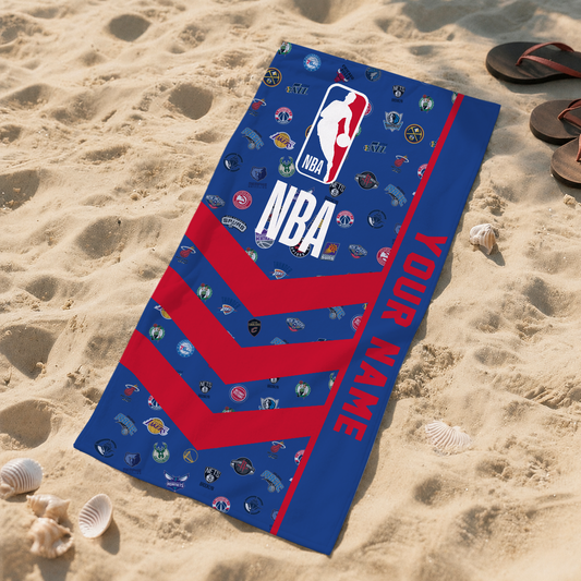 LIMITED EDITION - NEW CUSTOMIZED NBA32 NBA ALL TEAMS BEACH TOWEL FOR FAN