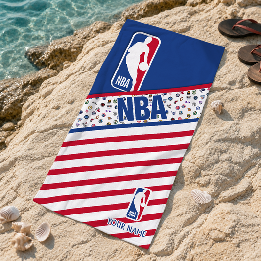 LIMITED EDITION - NEW CUSTOMIZED NBA32 NBA ALL TEAMS BEACH TOWEL FOR FAN