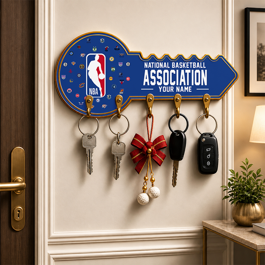 [HOT DEAL] NEW CUSTOMIZED NBA32 NBA ALL TEAMS WALL KEY HOLDER FOR HOME