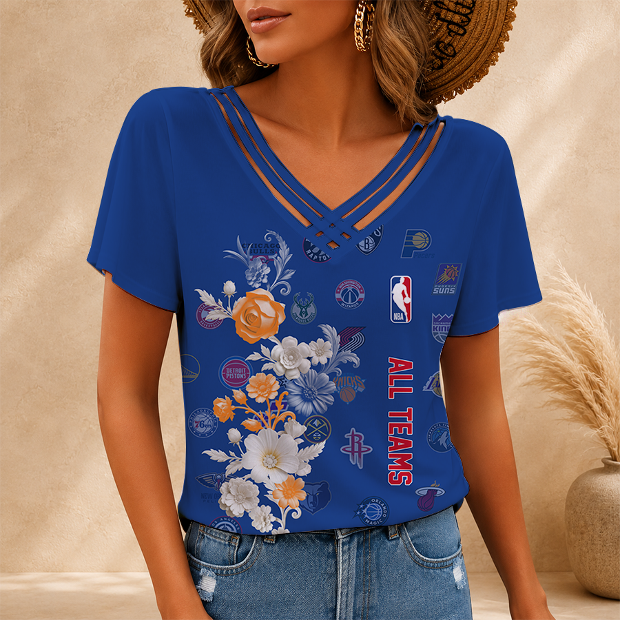 [HOT DEAL] NEW CUSTOMIZED NBA32 NBA ALL TEAMS V-NECK SHIRT