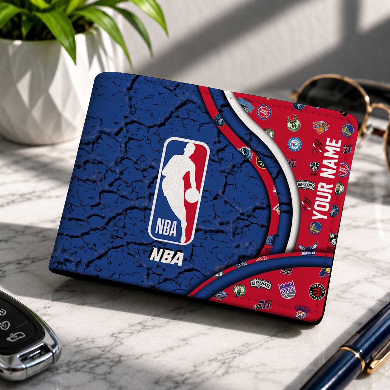 VIRAL EDITION - NEW CUSTOMIZED NBA32 NBA ALL TEAMS LEATHER WALLET