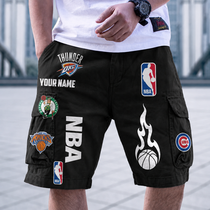 [HOT DEAL] NEW CUSTOMIZED NBA32 NBA ALL TEAMS CARGO SHORTS