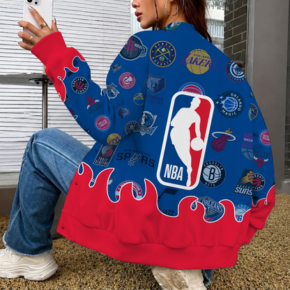 LIMITED EDITION - NEW CUSTOMIZED NBA32 NBA ALL TEAMS BASEBALL JACKET, SATIN VARSITY JACKET