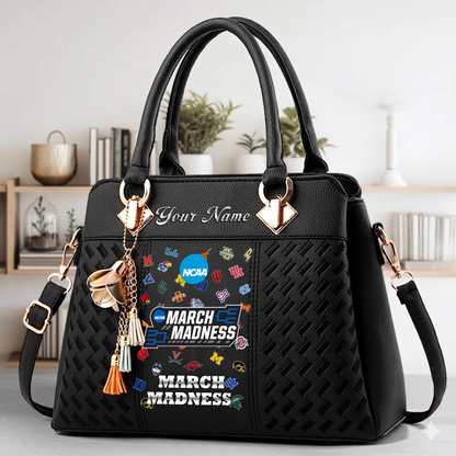 LIMITED EDITION - NEW CUSTOMIZED NCAA MAM32 MAM ALL TEAMS ZIP HANDBAG MULTICOLOR