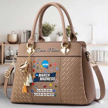 LIMITED EDITION - NEW CUSTOMIZED NCAA MAM32 MAM ALL TEAMS ZIP HANDBAG MULTICOLOR