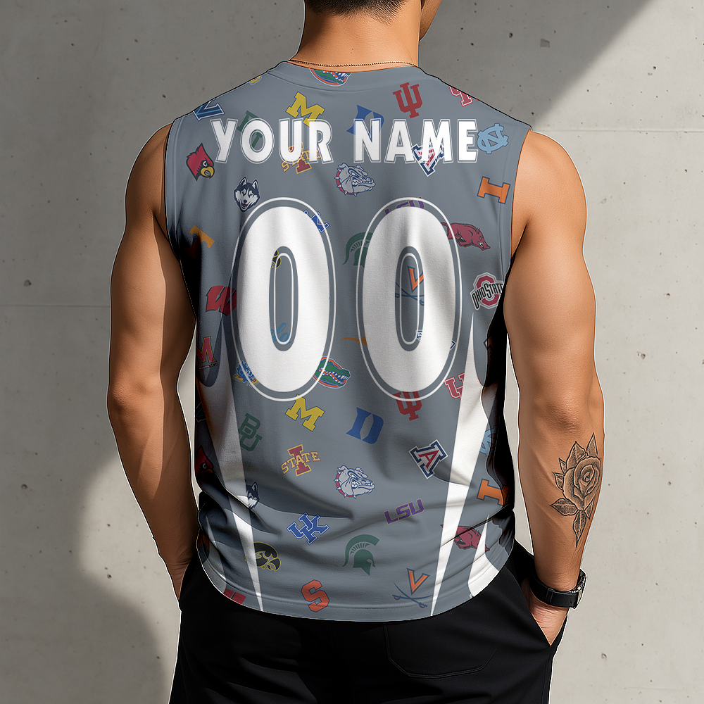 LIMITED DROP - NEW CUSTOMIZED | NCAA MAM32 BKM MAM ALL TEAMS MEN'S GYM SHIRT