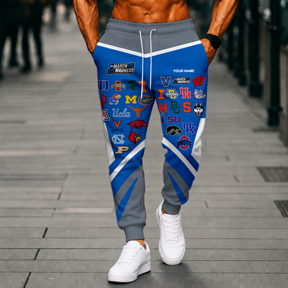 LIMITED EDITION - NEW CUSTOMIZED NCAA MAM32 BKM MAM ALL TEAMS SWEATPANTS