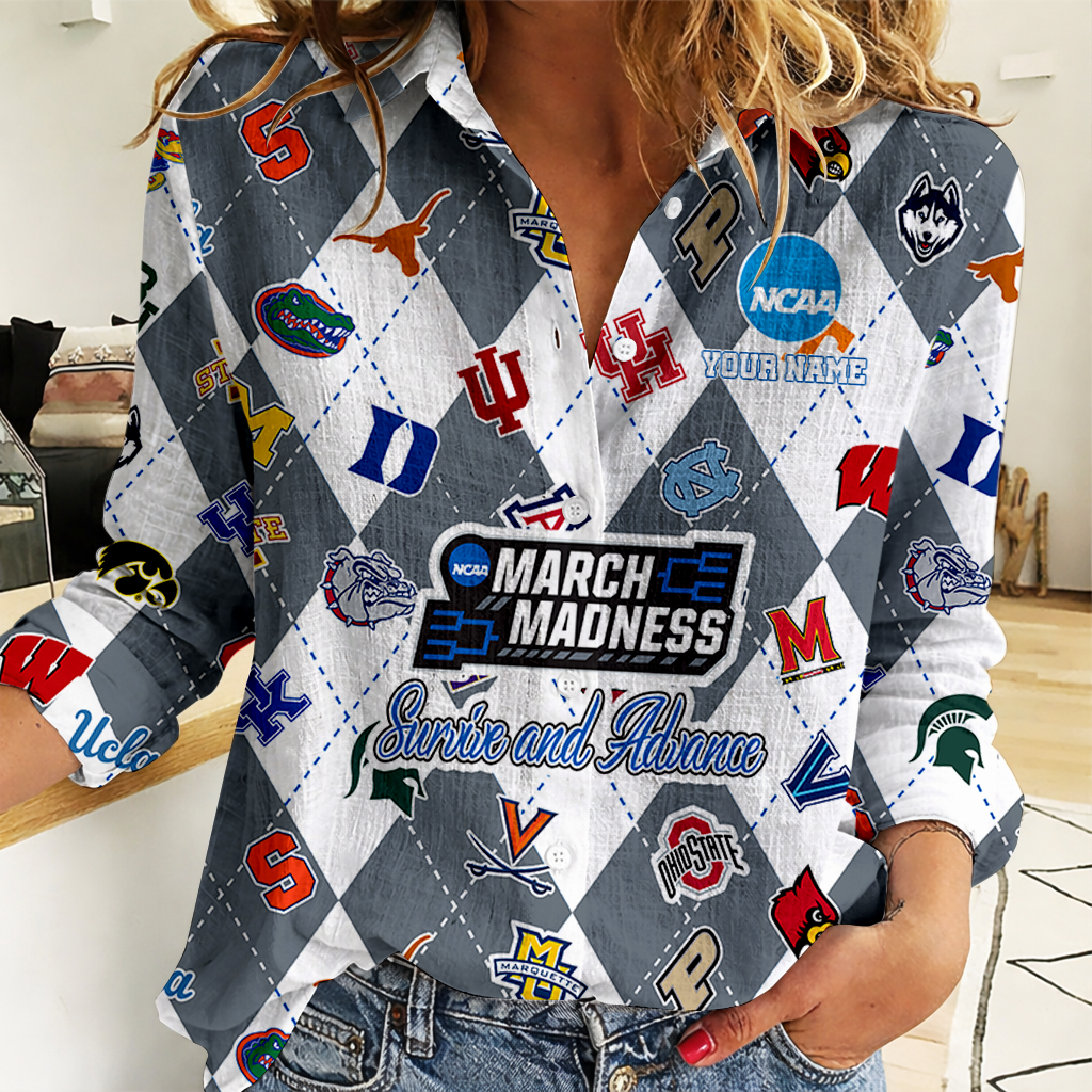LIMITED DROP - NEW CUSTOMIZED | NCAA MAM32 BKM MAM ALL TEAMS WOMEN CASUAL SHIRT FOR FAN