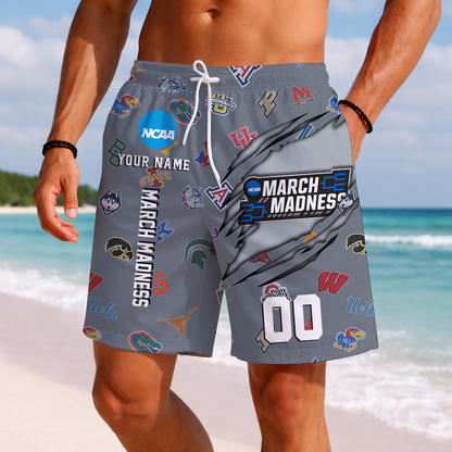 LIMITED EDITION - NEW CUSTOMIZED NCAA MAM32 BKM MAM ALL TEAMS SHORT PANTS