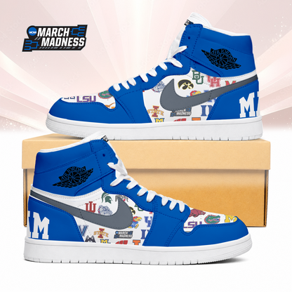 LIMITED EDITION - NEW CUSTOMIZED NCAA MAM32 BKM MAM ALL TEAMS AIR JORDAN SNEAKERS