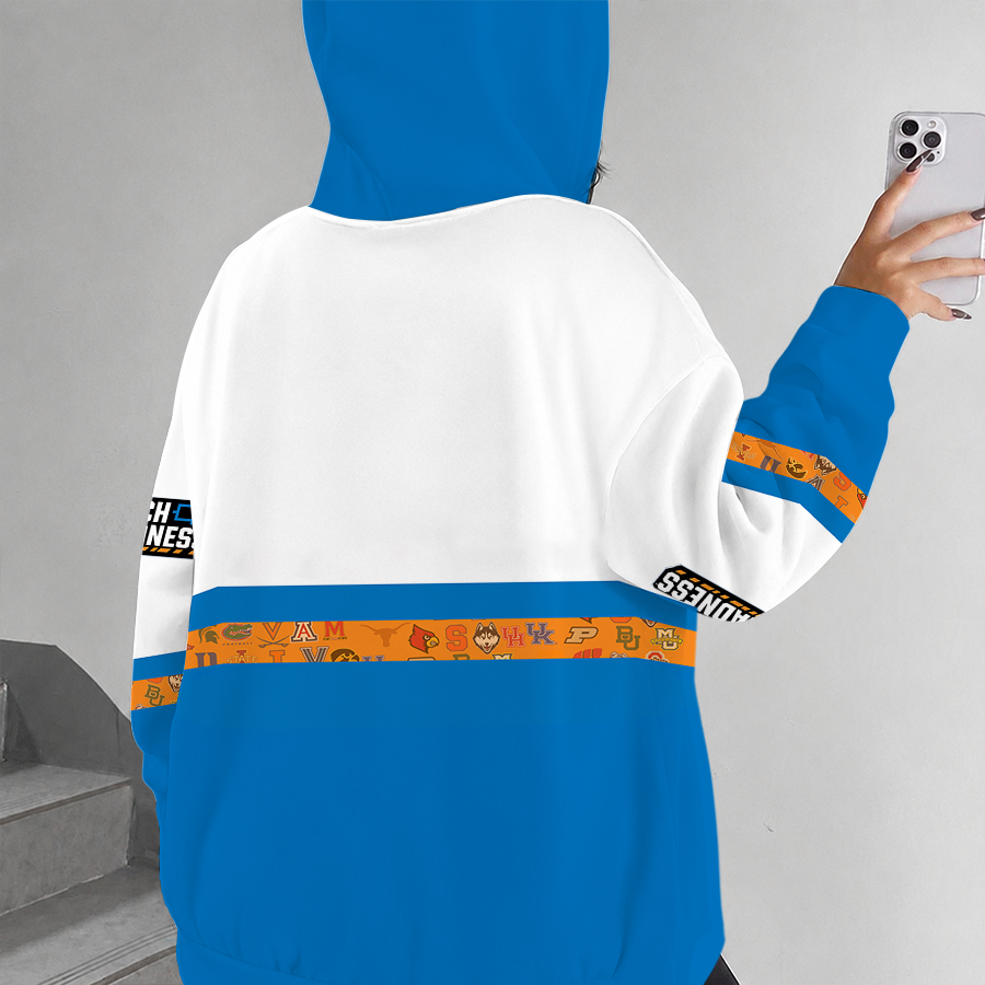 [FAN FAVORITE] NEW CUSTOMIZED NCAA MAM32 BKM ALL TEAMS STRAPPY ZIP HOODIE