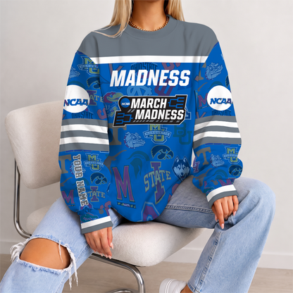 [FAN FAVORITE] NEW CUSTOMIZED NCAA MAM32 BKM ALL TEAMS STRAPPY UNISEX SWEATSHIRT