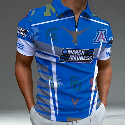 [FAN FAVORITE] NEW CUSTOMIZED NCAA MAM32 BKM ALL TEAMS STRAPPY POLO SHIRT