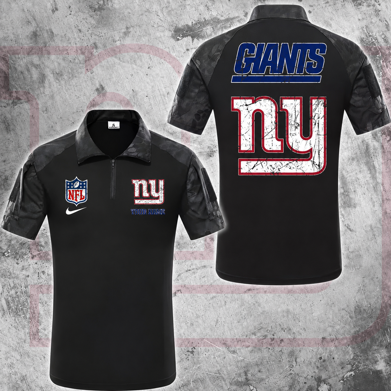 ELITE EDITION - NEW CUSTOMIZED NFL32 NYG NEW YORK GIANTS POLO SHIRT, ZIP POLO SHIRT & T-SHIRTS