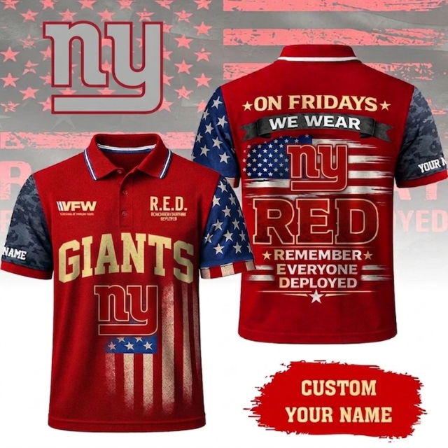 VIRAL EDITON - NEW CUSTOMIZED NFL32 NYG NEW YORK GIANTS INDEPENDENCE DAY POLO SHIRT, ZIP POLO SHIRT & T-SHIRTS