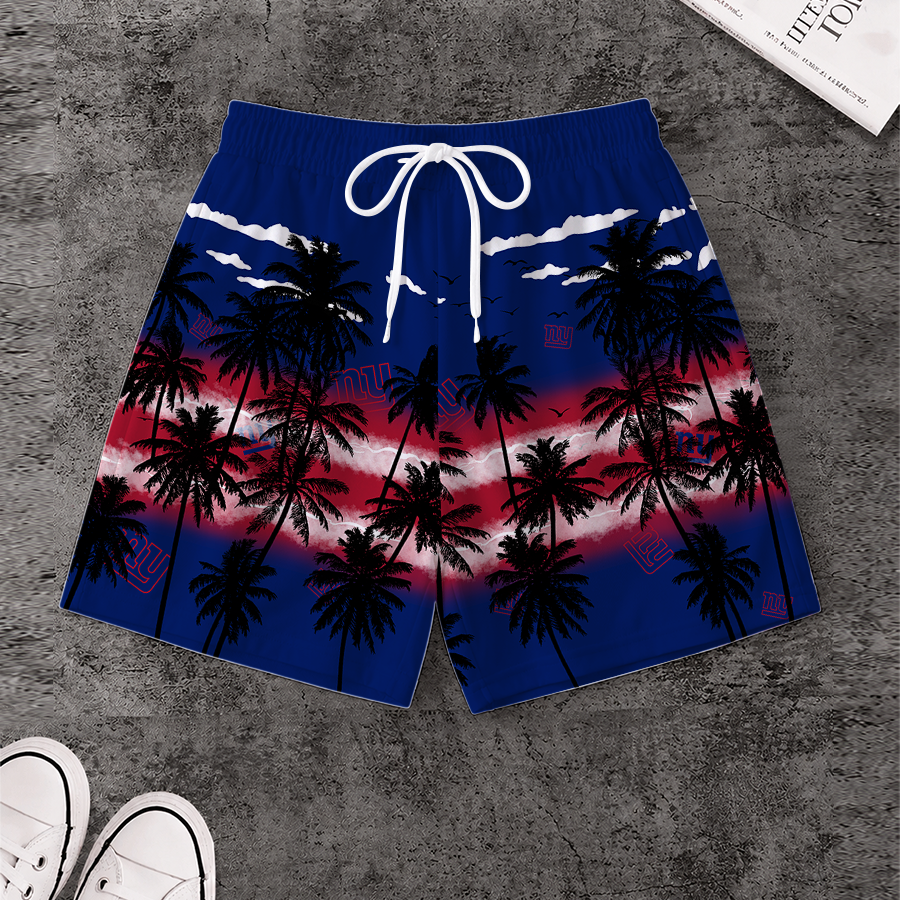 LIMITED EDITION - NEW CUSTOMIZED NFL32 NYG NEW YORK GIANTS SHORT PANTS