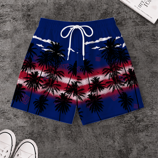 LIMITED EDITION - NEW CUSTOMIZED NFL32 NYG NEW YORK GIANTS SHORT PANTS