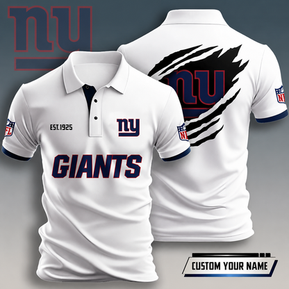 SPECIAL EDITION - NEW CUSTOMIZED NFL32 NYG NEW YORK GIANTS T-SHIRT, POLO SHIRT, ZIP POLO SHIRT, HOODIE, ZIP HOODIE & SWEATSHIRT