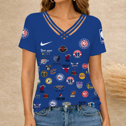 [HOT DEAL] NEW CUSTOMIZED NBA32 NBA ALL TEAMS V-NECK SHIRT