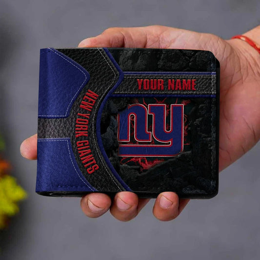 VIRAL EDITION - NEW CUSTOMIZED NFL32 NYG NEW YORK GIANTS LEATHER WALLET