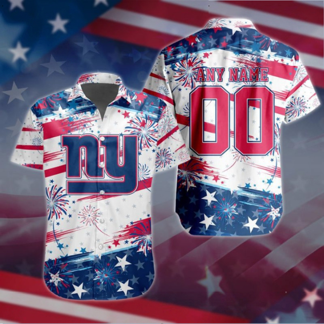 VIRAL EDITION - NEW CUSTOMIZED NFL32 NYG NEW YORK GIANTS PATRIOTIC USA HAWAIIAN SHIRT