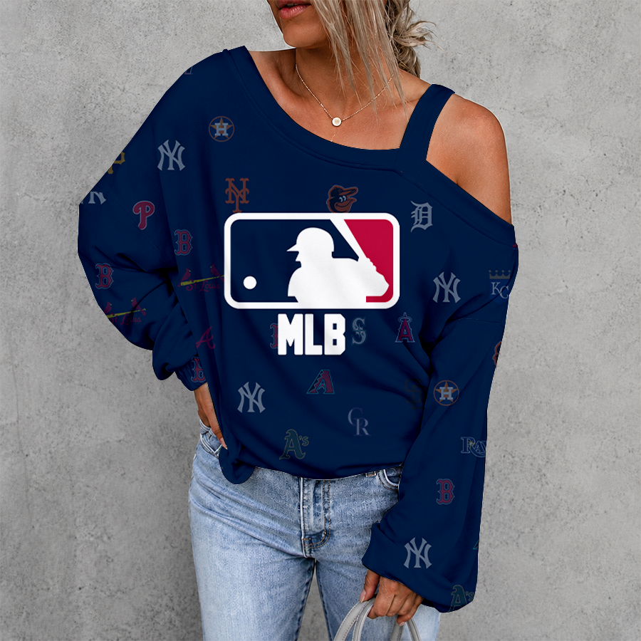 [FLASH SALE] NEW CUSTOMIZED MLB32 ALL TEAMS DROP SHOULDER SWEATSHIRT