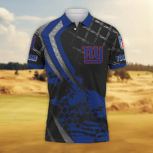 LIMITED EDITION - NEW CUSTOMIZED NFL32 NYG NEW YORK GIANTS POLO SHIRT