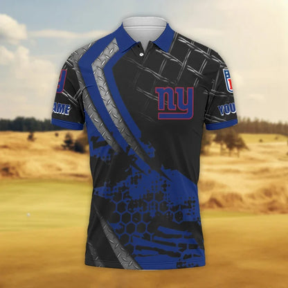 LIMITED EDITION - NEW CUSTOMIZED NFL32 NYG NEW YORK GIANTS POLO SHIRT